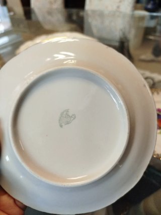 La Cartuja Cesta Flores Plato Porcelana