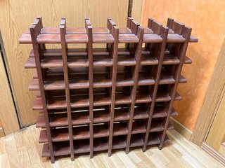 Botellero de madera