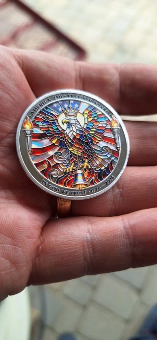 Moneta commemorativa 250 anni USA