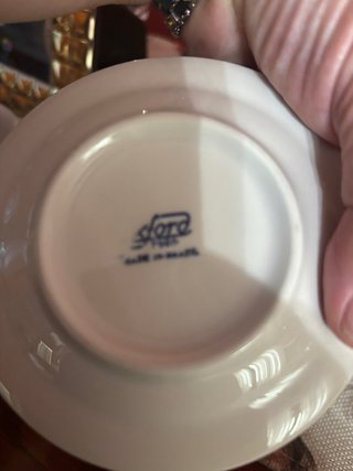 Set 6 Tazzine Caffè Oxford Stile Toile de Jouy