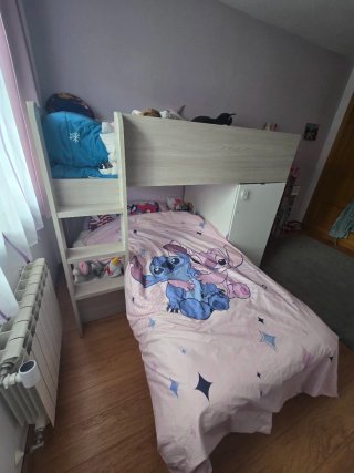 Cama tren infantil con 4 montajes