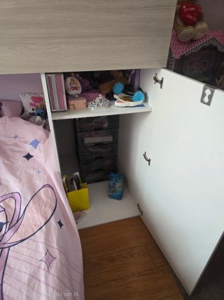 Cama tren infantil con 4 montajes