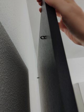 Espejo de cuerpo entero negro