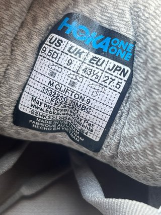 Tênis Hoka Clifton 9 Cinza/Branco