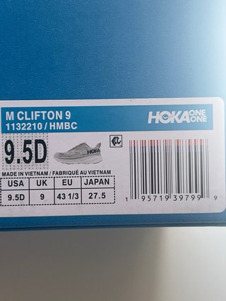 Tênis Hoka Clifton 9 Cinza/Branco