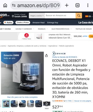 Ecovacs Deebot X1 OMNI. PRECINTADO!
