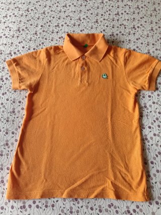 Polo Benetton Naranja Talla M