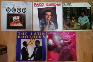 Discos de vinilo (grandes y pequeños)