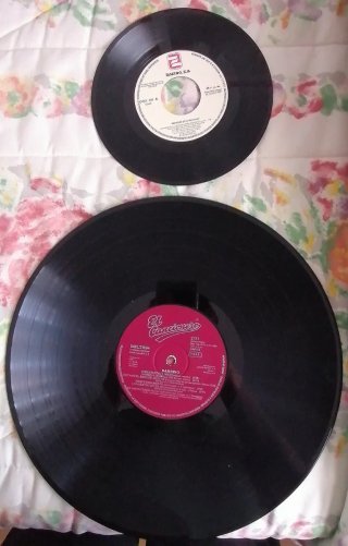 Discos de vinilo (grandes y pequeños)