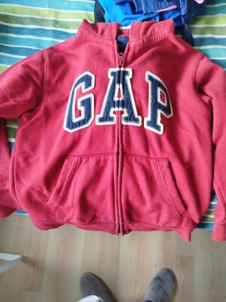 Sudadera Gap Roja con Cremallera