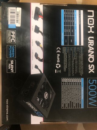 Fuente Alimentación Nox Urano SX 500W