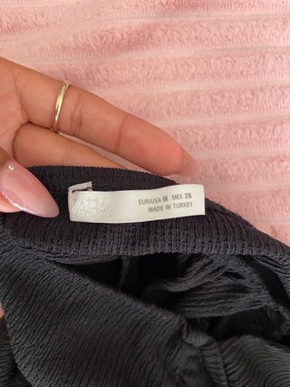 Top Halter Zara Negro Escote Profundo