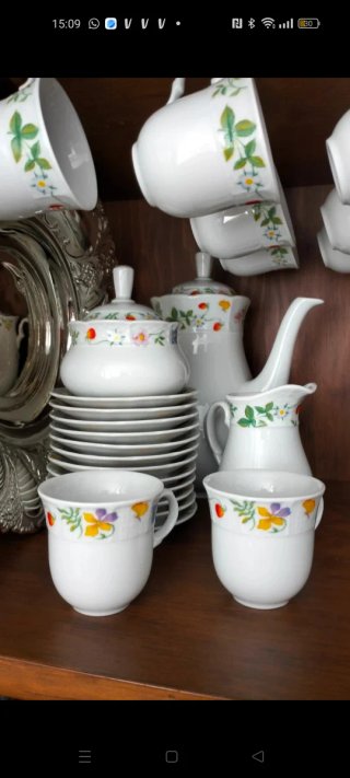 Juego de café Thum Porcelana Bohemia Nuevo