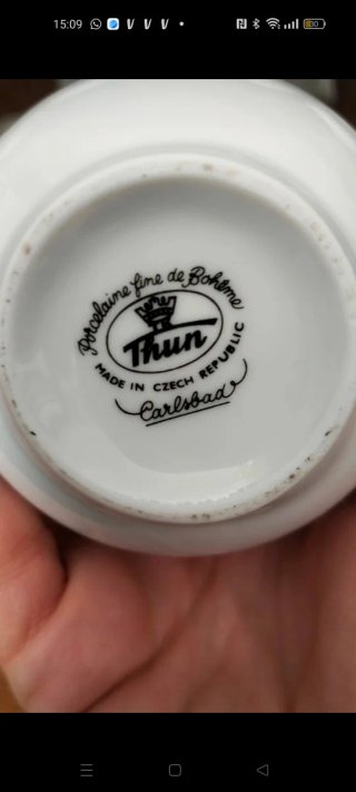 Juego de café Thum Porcelana Bohemia Nuevo