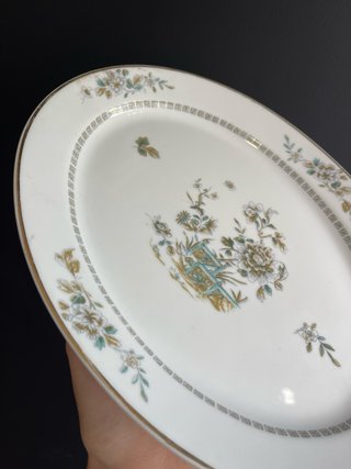 Travessa Vista Alegre Porcelana Dourada