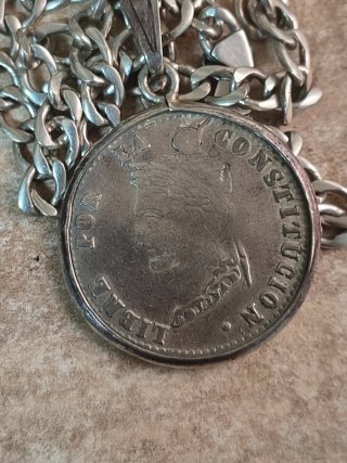 Cadena de Plata 925 con Moneda