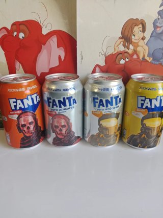 Colección 4 Latas Fanta Xbox 25