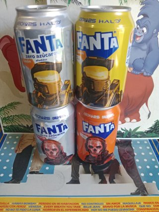 Colección 4 Latas Fanta Xbox 25
