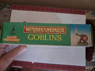 Caixa vintage Warhammer Fantasy Goblins completa