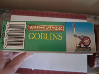 Caixa vintage Warhammer Fantasy Goblins completa