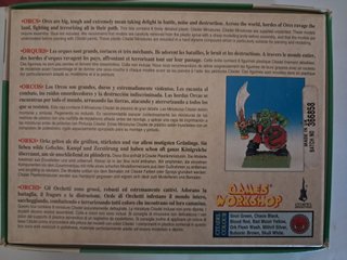 Caixa vintage Warhammer Fantasy Orcs completa 1996