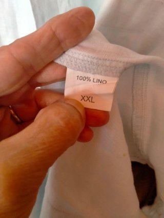 Camicia uomo azzurra in lino