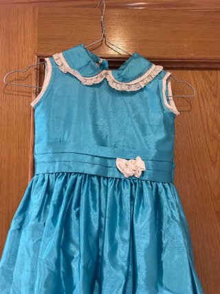 Vestido niña azul 7-8 años