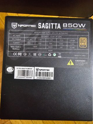 Fuente Nfortec Satitta 850W Gold