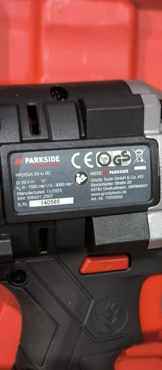 Pistola de impacto Parkside