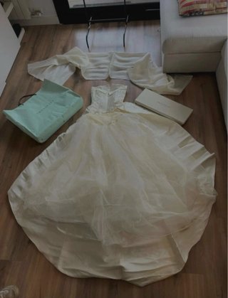 Vestido de novia Pronovias estilo princesa de tul