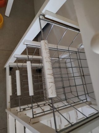Carro Auxiliar Cocina Blanco con Cajones