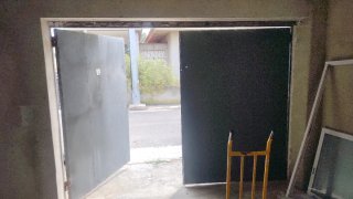 Puerta de hierro para garaje