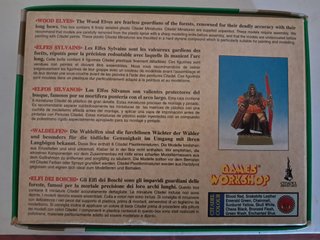Caixa vintage Warhammer Fantasy Wood Elves 1996