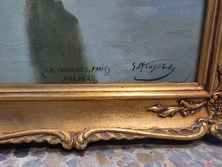 Pintura original Gregorio Mendoza Marco Barroco