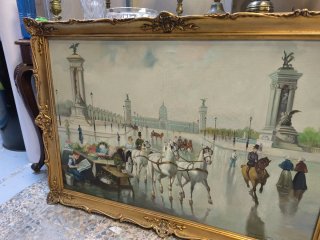 Pintura original Gregorio Mendoza Marco Barroco