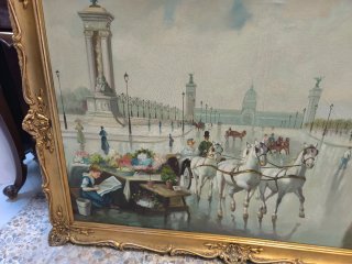 Pintura original Gregorio Mendoza Marco Barroco
