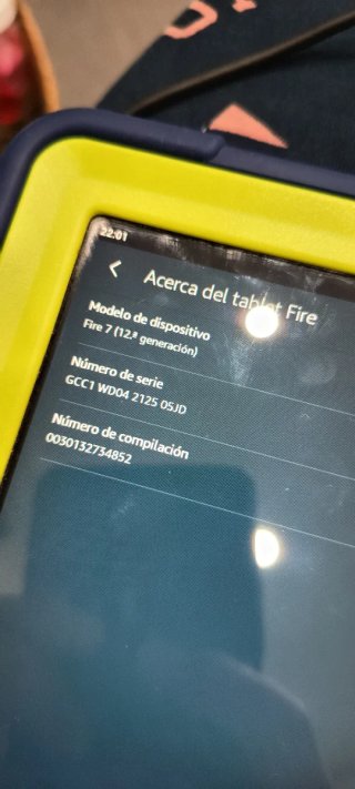 Tablet Amazon Fire 7 Negra 12ª generación