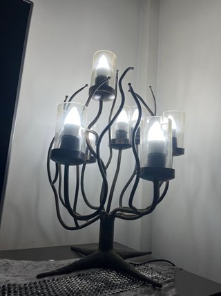 Lámpara de hierro estilo árbol