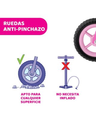 Bicicleta de equilibrio rosa Chicco