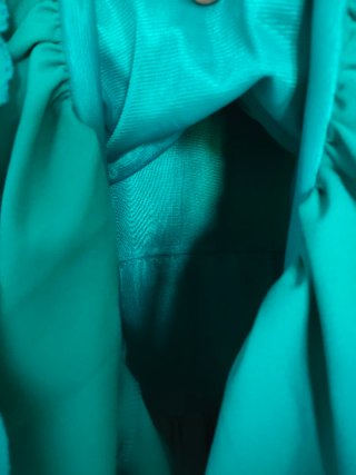 Vestido verde com folhos T.M