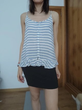 Falda H&M básica negra