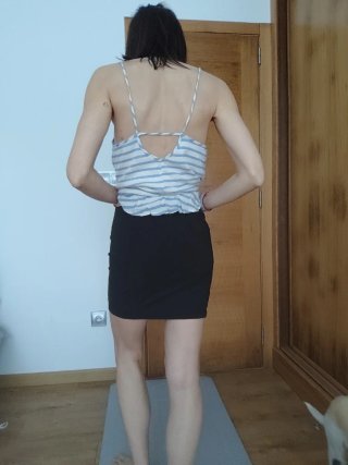 Falda H&M básica negra