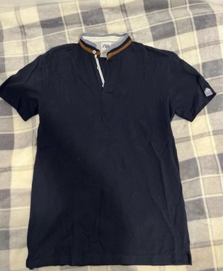 Polo Hombre Talla S Azul/Verde