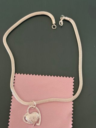 Collar Corazón Plata 925. 45cm