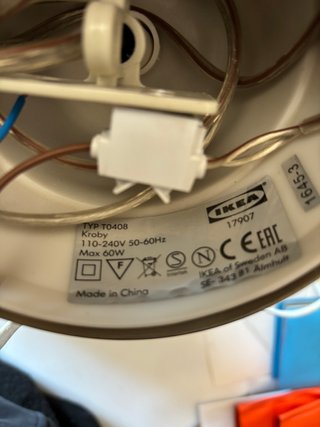 Lampada IKEA KROBY vintage iconica