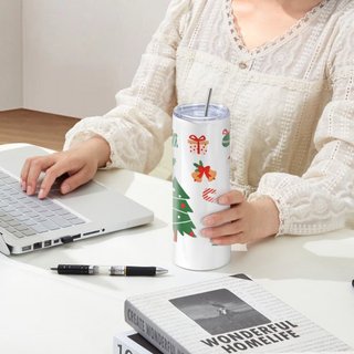 8 Pack de Vasos de Sublimación Rectos, 30 oz/850.5 g Vasos en Blanco al por Mayor, Vasos de Acero Inoxidable de Doble Pared con Popote, Tapa, Cepillo, Base, Envoltura Retráctil, Caja de Regalo, pa...