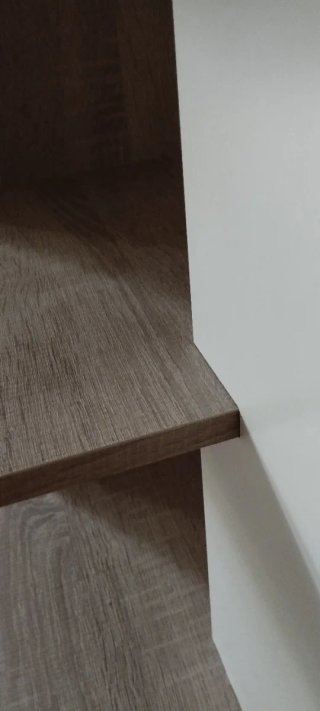 Mesa auxiliar madera y metal