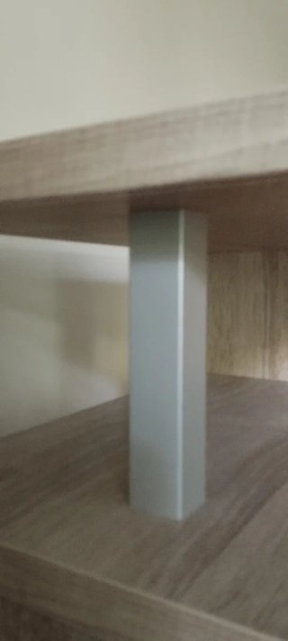 Mesa auxiliar madera y metal