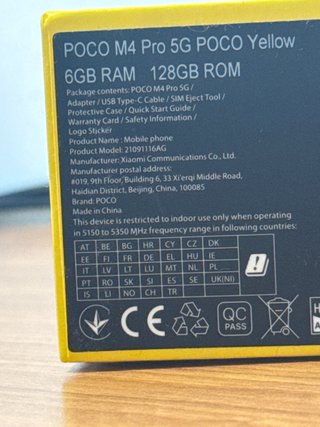 POCO M4 Pro 5G Amarillo 128GB