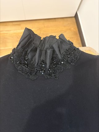 Top Lana Vergine Nero